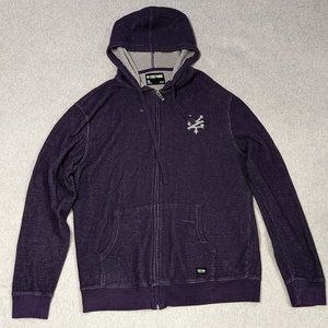 Zoo York Purple/Grey Zip Up Hoodie Men's Size XL